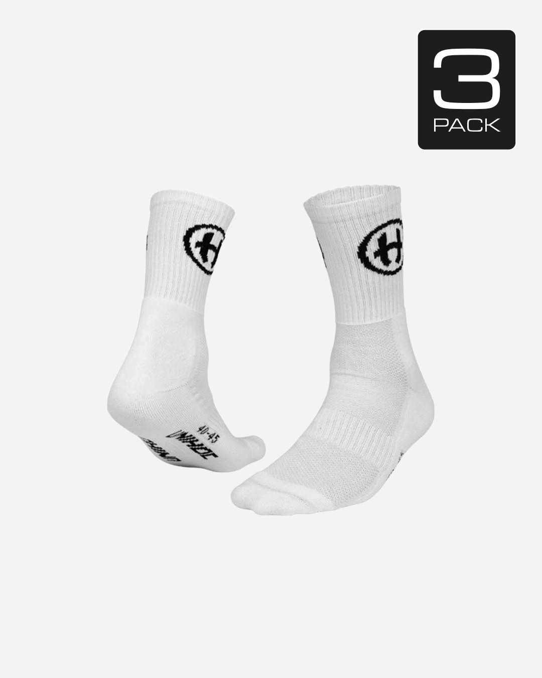 3-PACK SOCK UNIHOC CREW WHITE