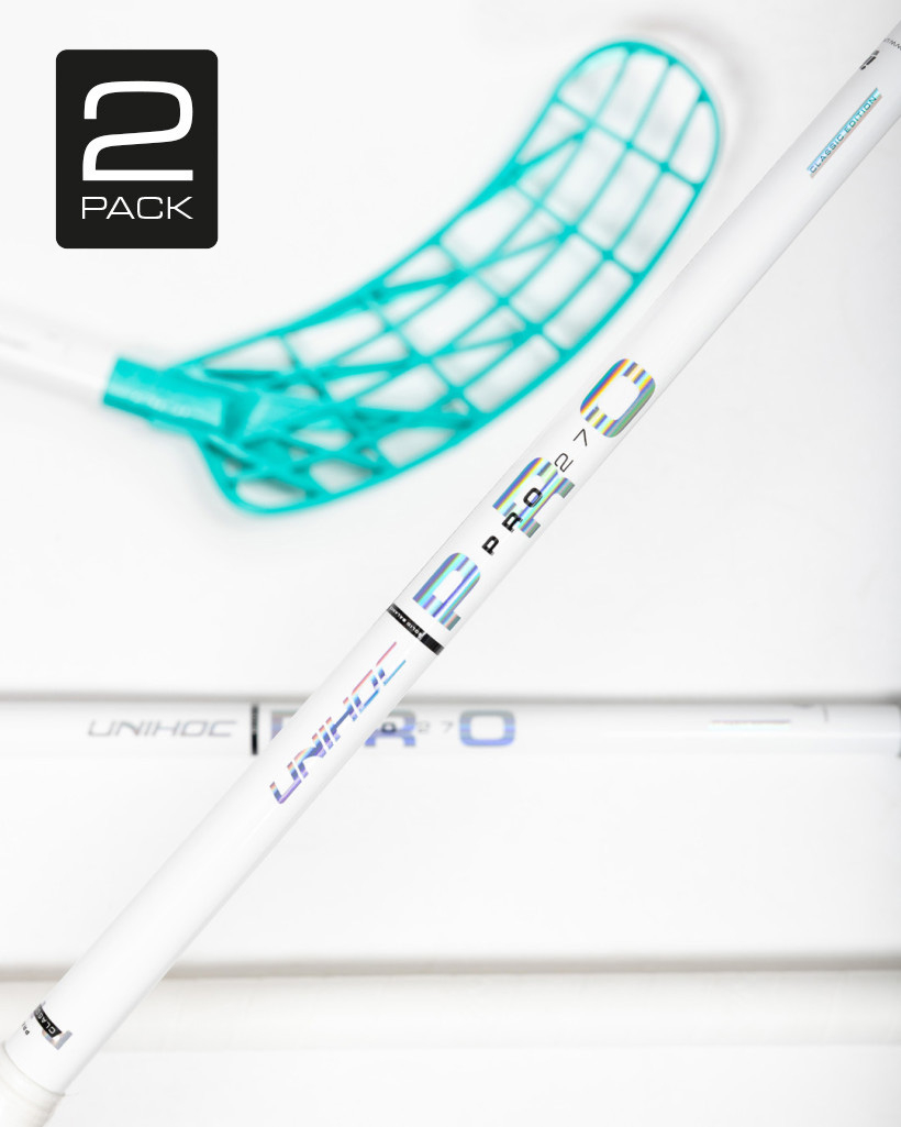 2-PACK STICK UNILITE PRO 27 CLASSIC WHITE/TURQUOISE