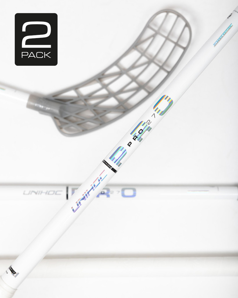 2-PACK STICK UNILITE PRO 27 WHITE/SILVER CLASSIC