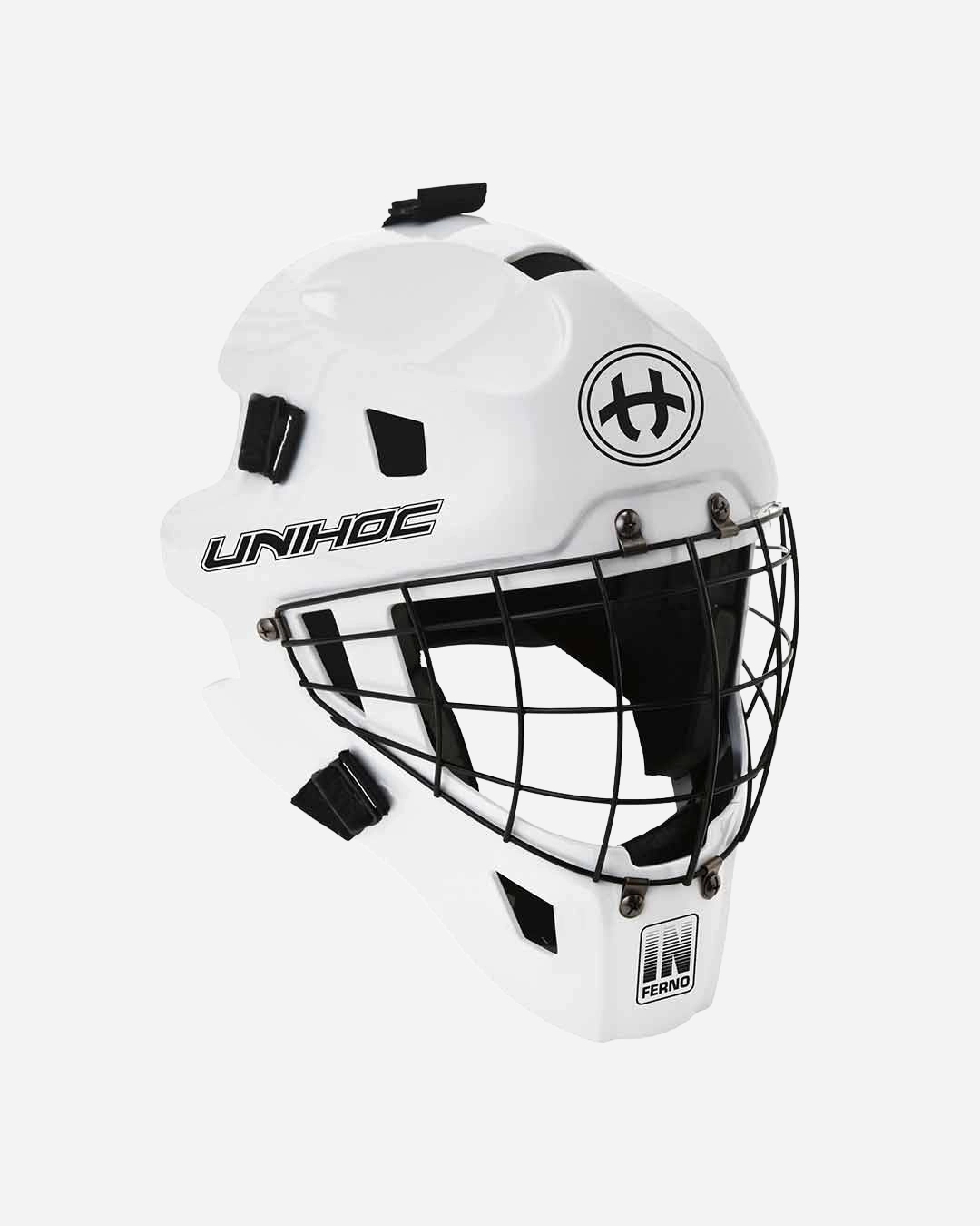 GOALIE MASK INFERNO 44 ROUND CAGE WHITE