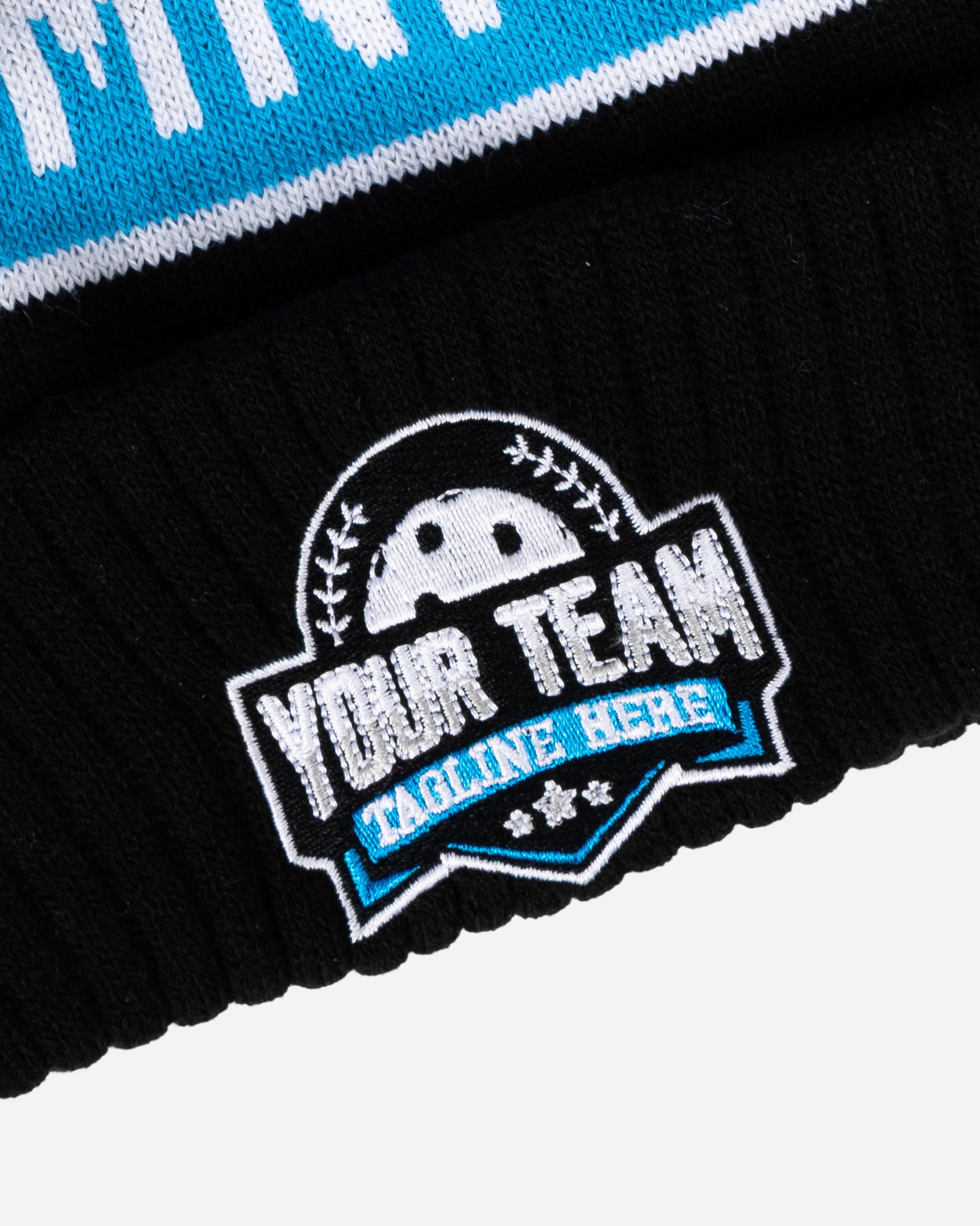 CUSTOM UNIHOC EMBROIDERED BEANIE ONESIZE-rollover image