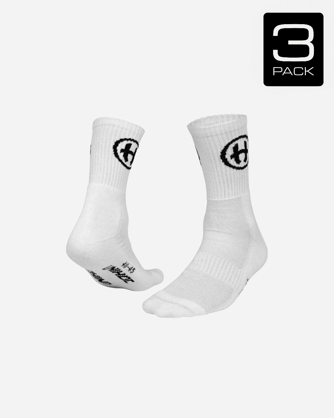 3-PACK SOCK UNIHOC CREW WHITE